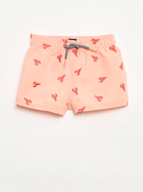 Short de bain avec broderies 'homard' - Kiabi Short de bain avec broderies 'homard' - Kiabi