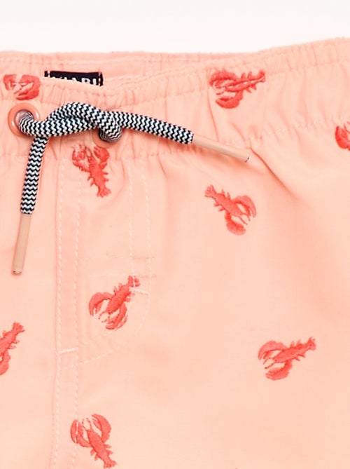 Short de bain avec broderies 'homard' - Kiabi Short de bain avec broderies 'homard' - Kiabi