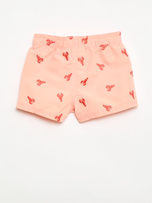 Short de bain avec broderies 'homard' - Kiabi Short de bain avec broderies 'homard' - Kiabi