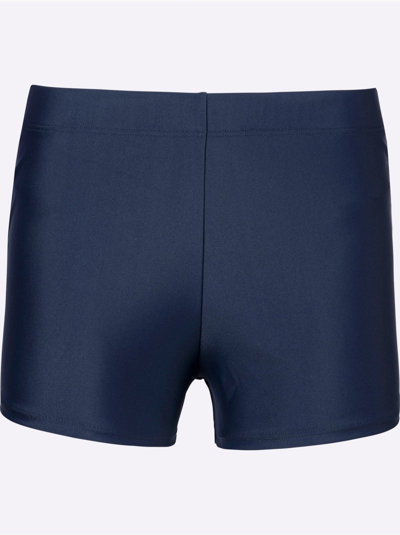 Short de bain avec ceinture élastique confortable et lisse - Taille standard - Moda Vilona Bleu marine - Kiabi