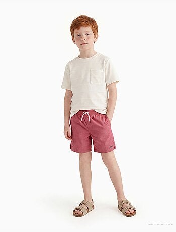 Short de bain avec cordon de serrage et poche