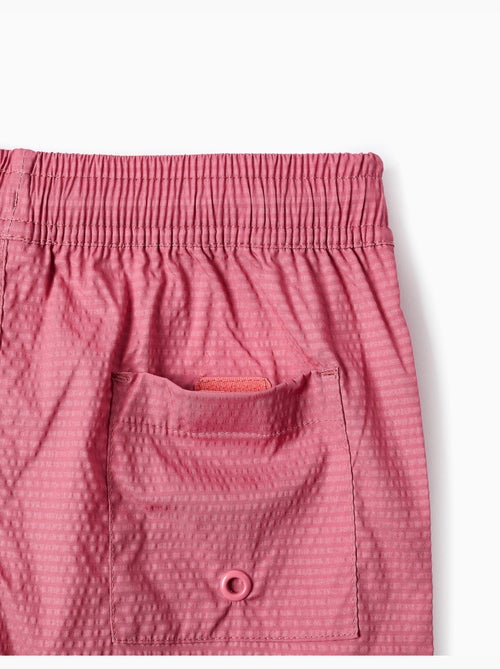 Short de bain avec cordon de serrage et poche - Kiabi