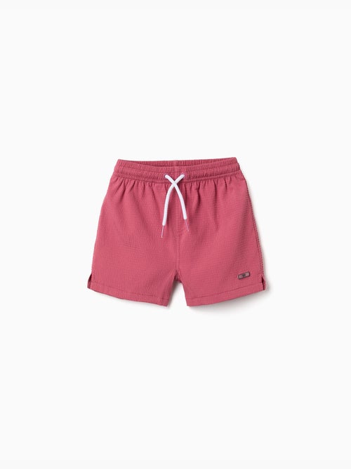 Short de bain avec cordon de serrage et poche - Kiabi
