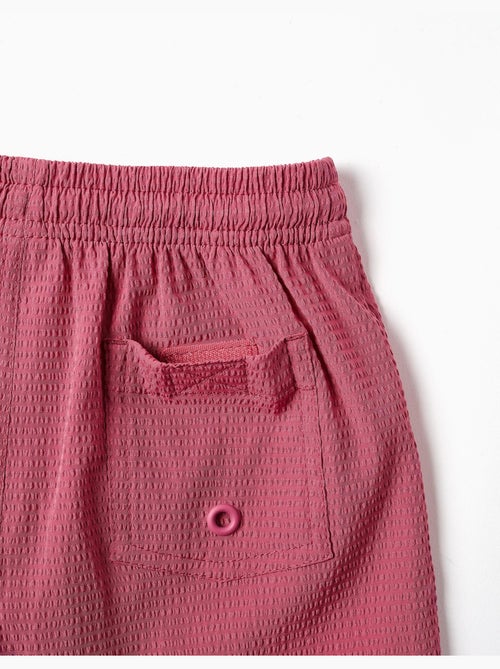Short de bain avec cordon de serrage et poche - Kiabi