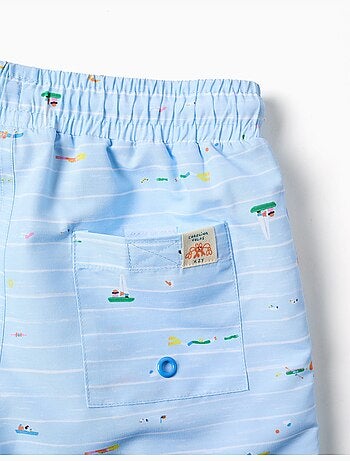 Short de bain avec imprimé Carolina Celas x Zippy