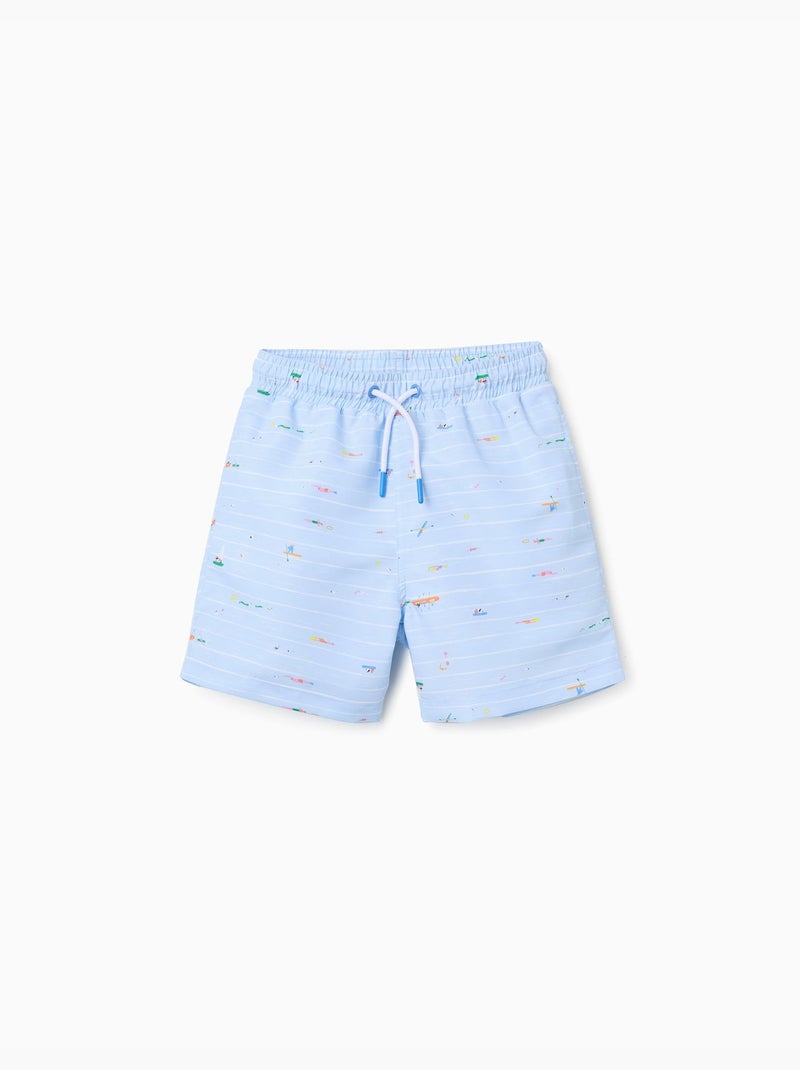 Short de bain avec imprimé Carolina Celas x Zippy Bleu clair - Kiabi