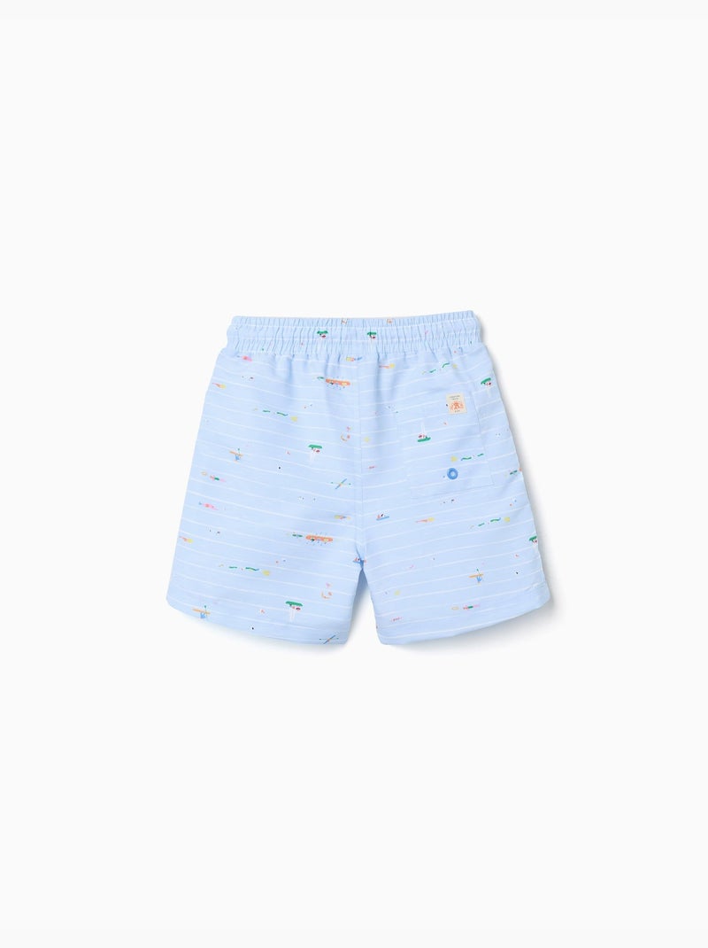 Short de bain avec imprimé Carolina Celas x Zippy Bleu clair - Kiabi