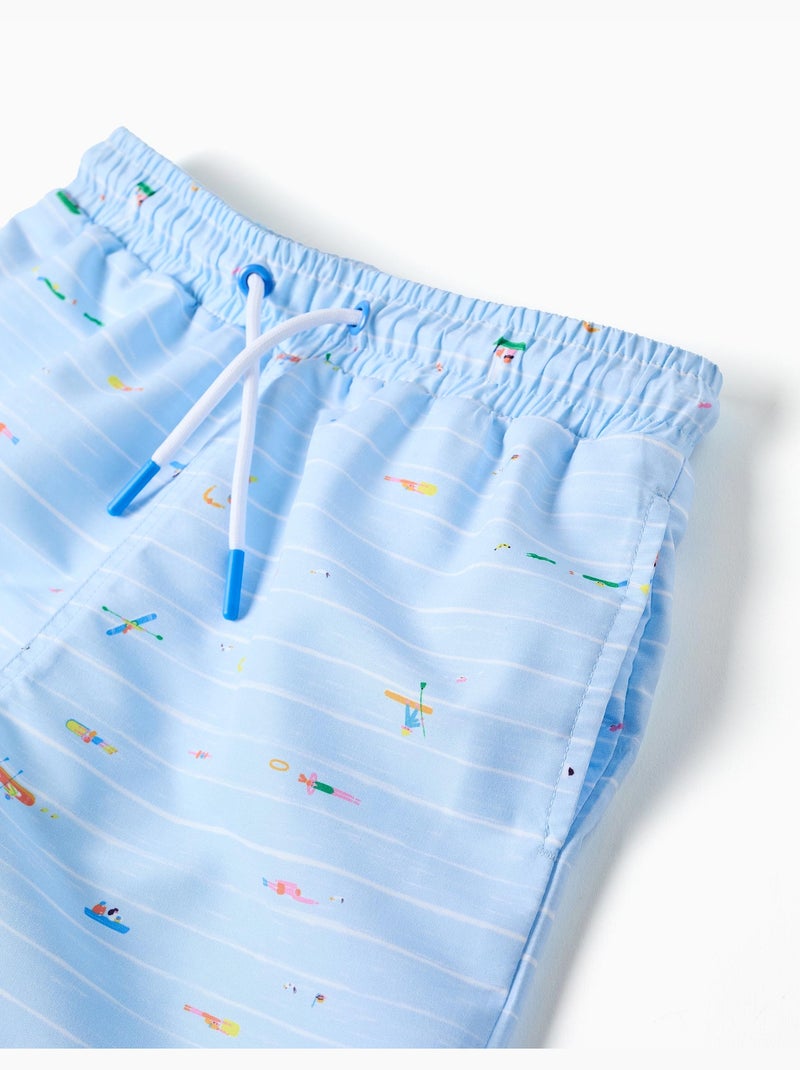 Short de bain avec imprimé Carolina Celas x Zippy Bleu clair - Kiabi