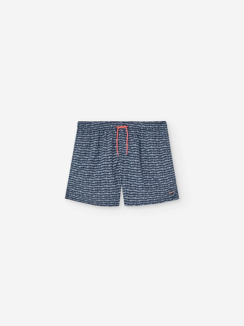 Short de Bain avec Motif Bleu clair - Kiabi
