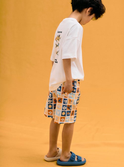 Short de Bain avec Motif - Kiabi