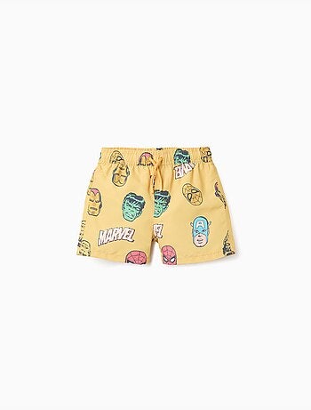 Short de bain avec motif Marvel et cordon de serrage