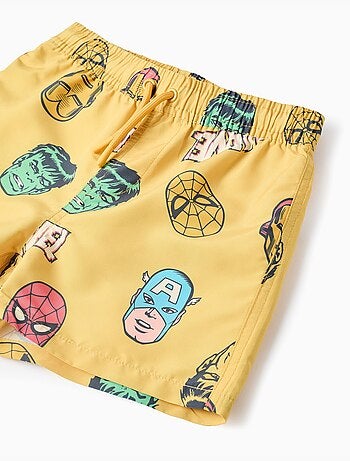 Short de bain avec motif Marvel et cordon de serrage