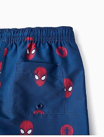 Short de bain avec motif Spider-Man et cordon de serrage