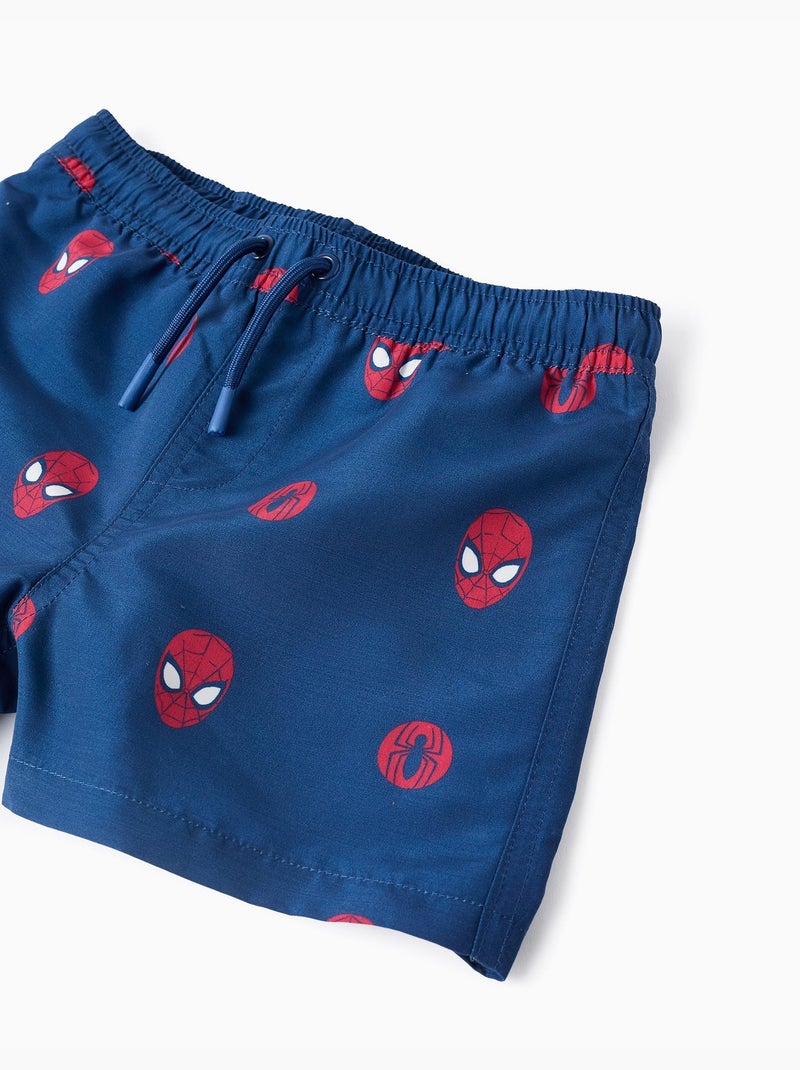 Short de bain avec motif Spider-Man et cordon de serrage Bleu foncé - Kiabi