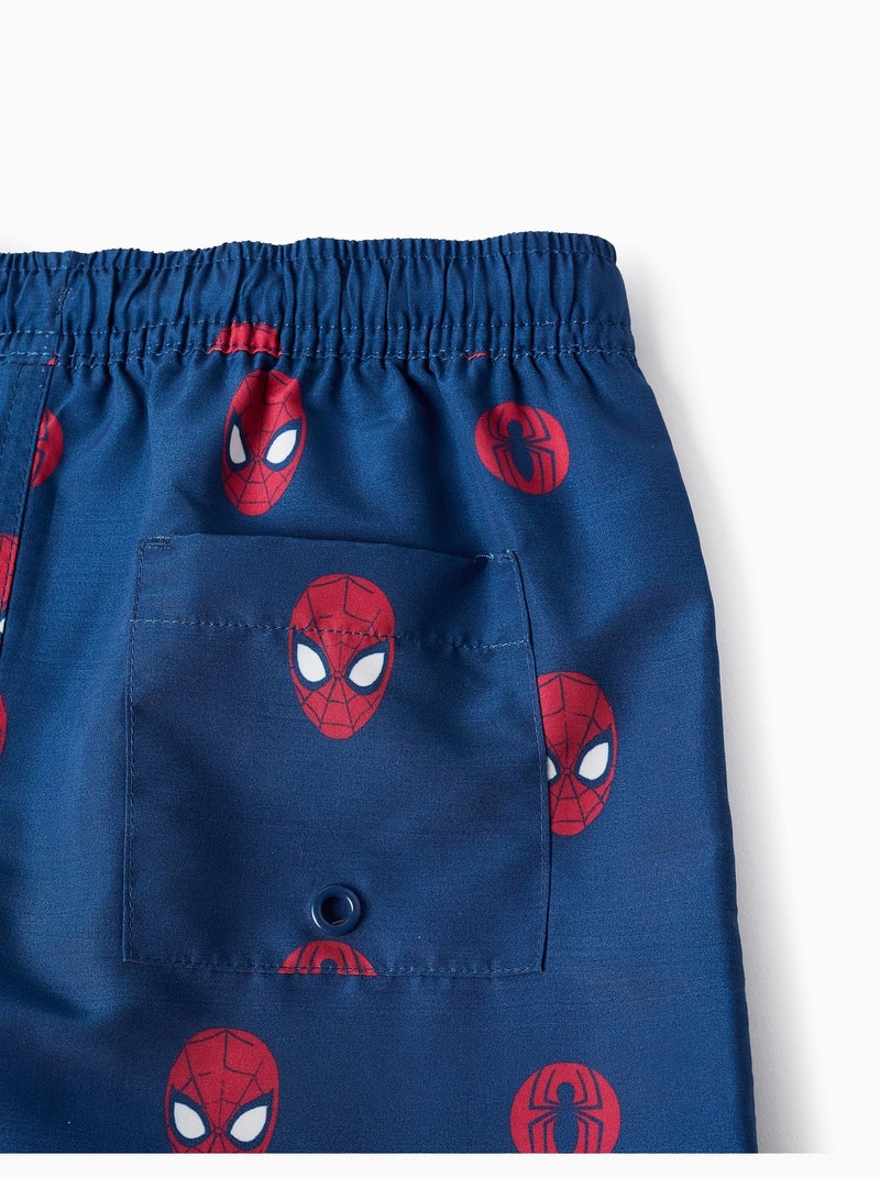 Short de bain avec motif Spider-Man et cordon de serrage Bleu foncé - Kiabi