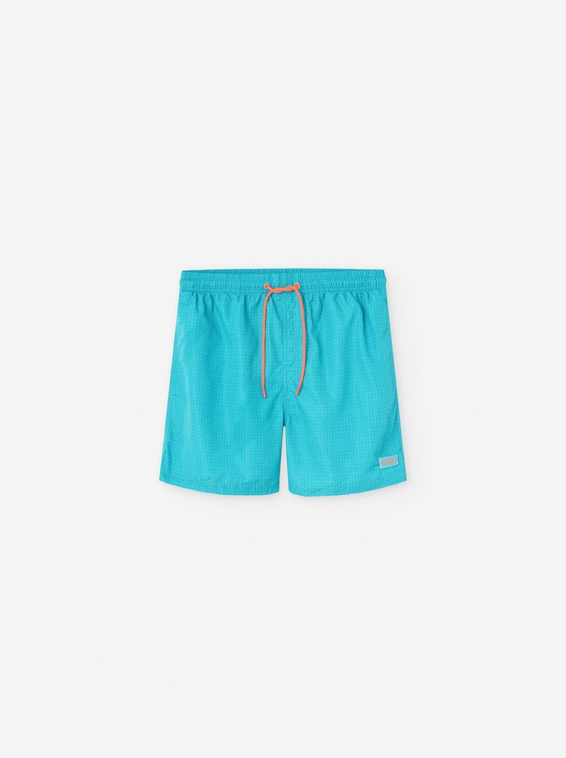 Short de Bain avec Motif Vert clair - Kiabi