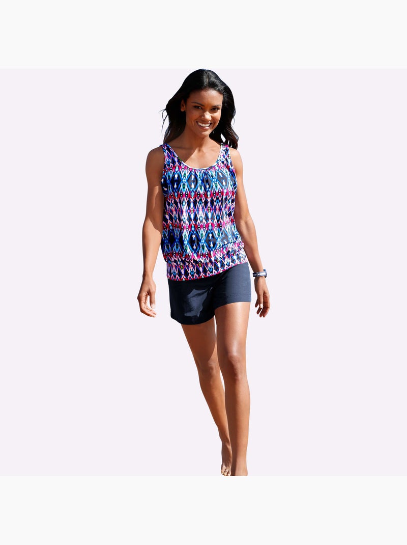 Short de bain avec poches - taille standard - witt Bleu marine - Kiabi