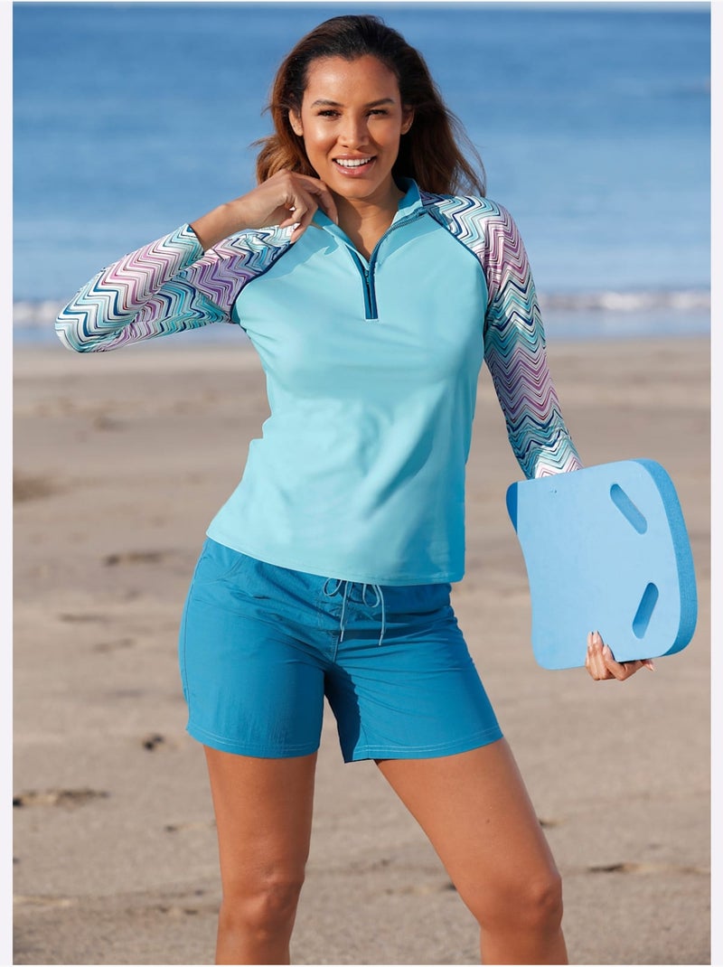 Short de bain avec poches - taille standard - witt Bleu topaze - Kiabi