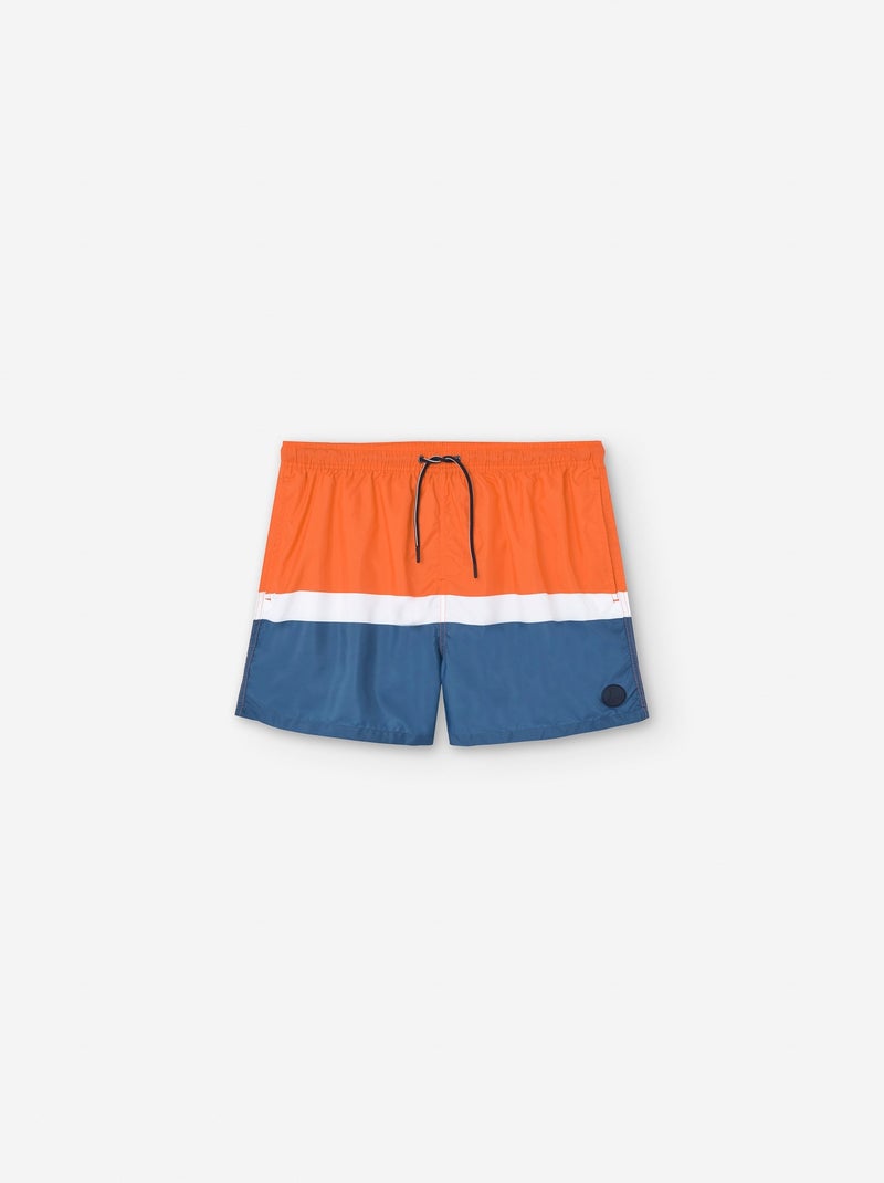 Short de Bain avec Short Orange - Kiabi