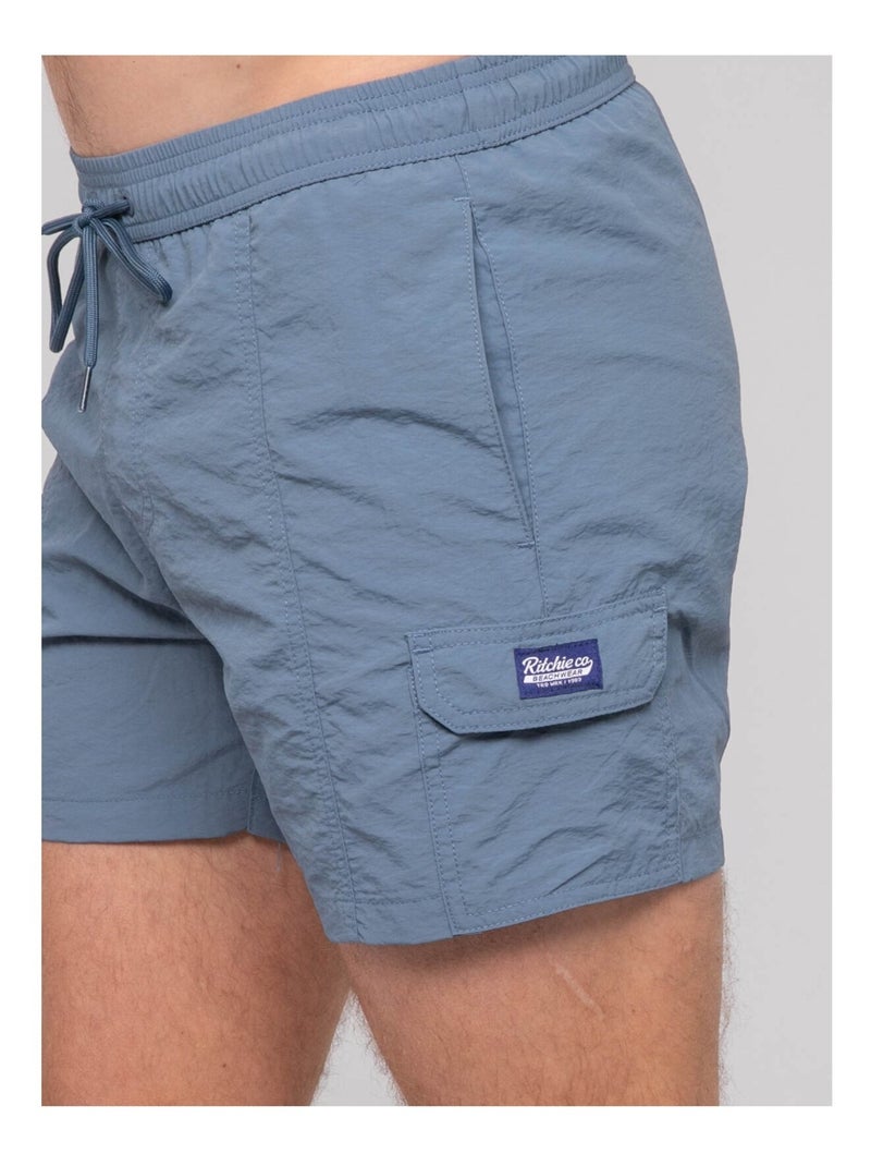 Short de bain battle GADOT Bleu - Kiabi