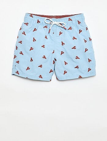 Short de bain brodé
