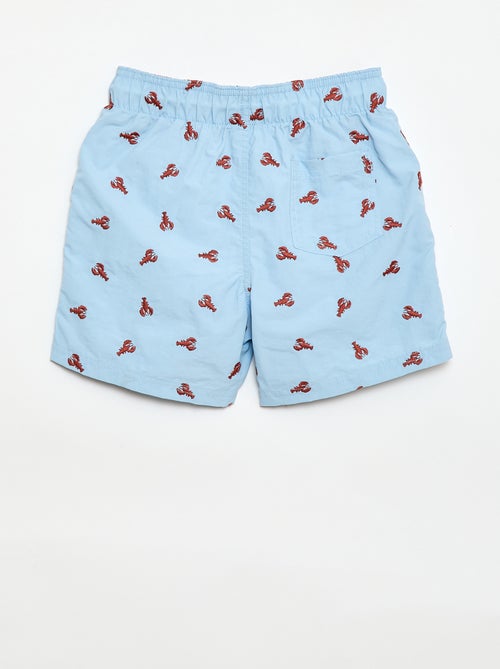 Short de bain brodé - Kiabi
