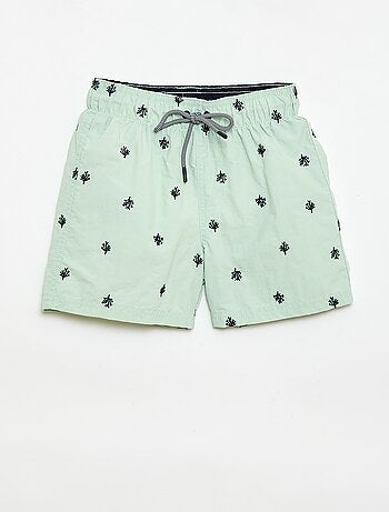 Short de bain brodé
