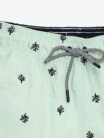 Short de bain brodé