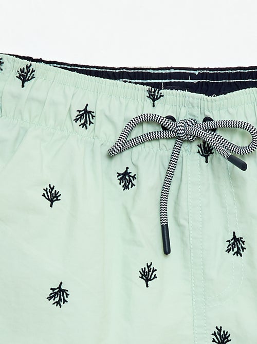 Short de bain brodé - Kiabi