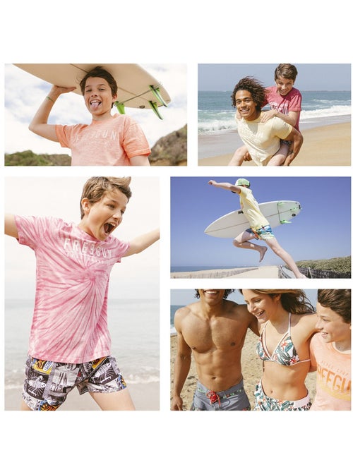 Short de bain court enfant avec doublure Ecoo Freegun - Kiabi Short de bain court enfant avec doublure Ecoo Freegun - Kiabi