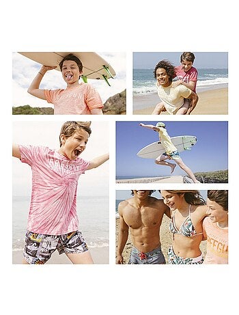 Short de bain court enfant avec doublure Ecoo Freegun