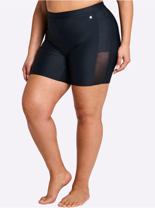 Short De Bain Empiècement Maille - Taille Standard - Sheego - Kiabi