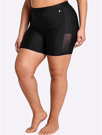 Short De Bain Empiècement Maille - Taille Standard - Sheego