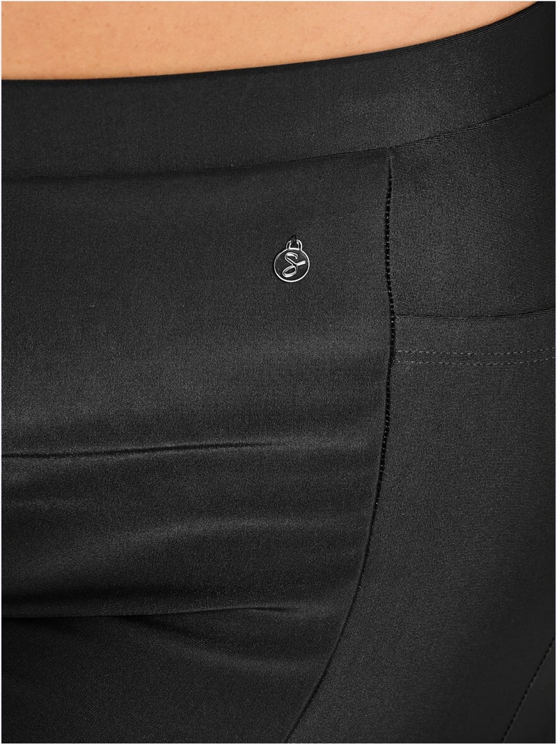 Short De Bain Empiècement Maille - Taille Standard - Sheego Noir - Kiabi