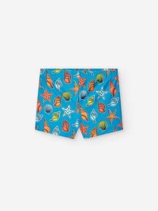 Short de Bain en Lycra avec Motif