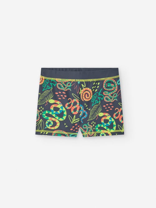 Short de Bain en Lycra Motif - Kiabi