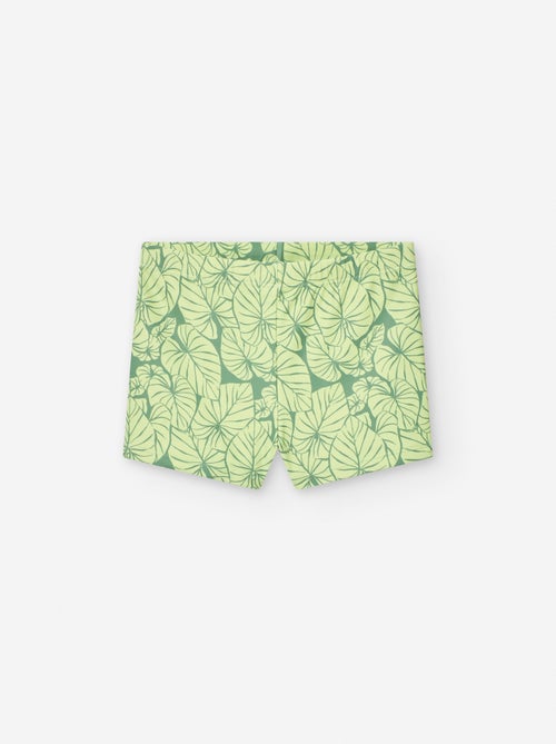 Short de Bain en Lycra Motif - Kiabi