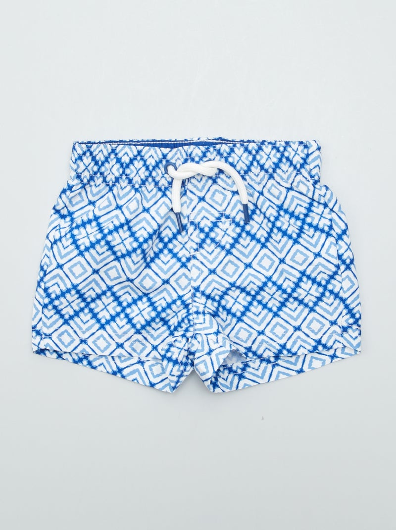 Short de bain fantaisie Bleu - Kiabi