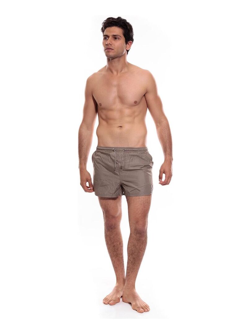 SHORT DE BAIN GABORIAU Kaki - Kiabi