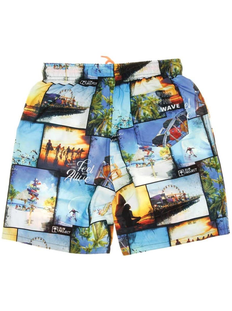 Short de bain Garçon Bleu - Kiabi