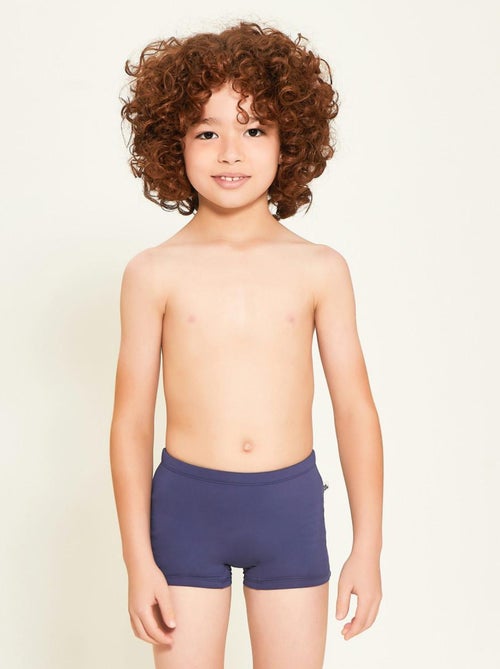 Generisch Maillot De Bain Pour Garçon Avec Doublure De Compression, Couture Intérieure, Short De Bain, Maillot De Bain Avec Poches, Haut De Bain Pour Enfants, Bleu, S