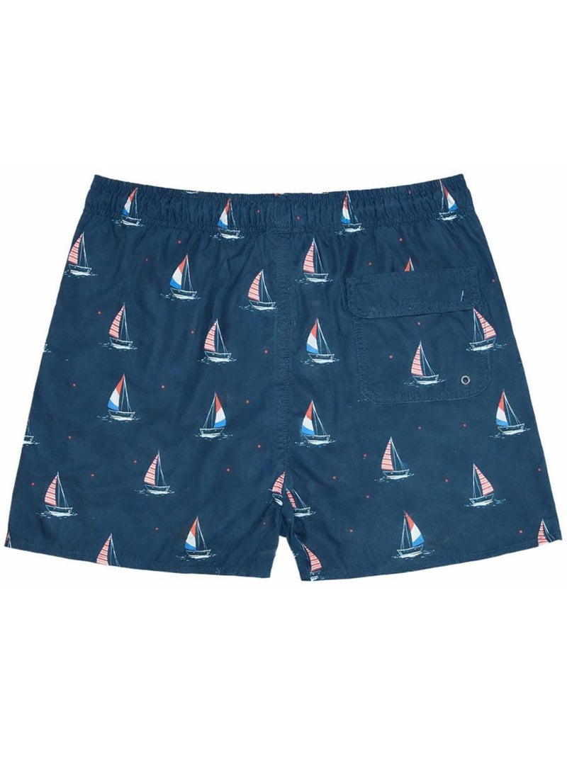 Short de Bain Garçon Sun Project Bleu marine - Kiabi