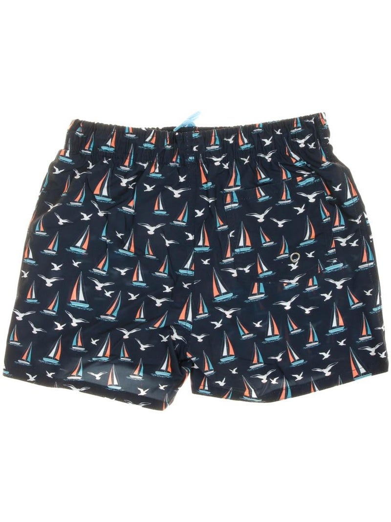Short de bain Garçon Sun project Marine/Multicolore - Kiabi