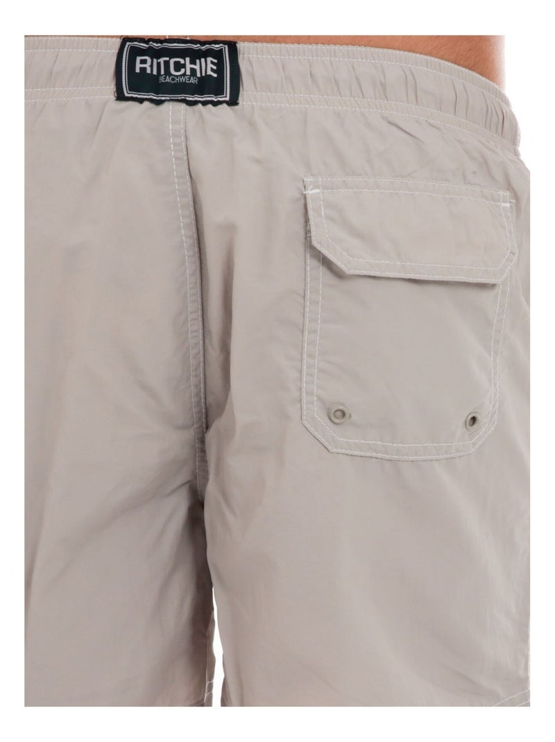 SHORT DE BAIN GARY Gris - Kiabi