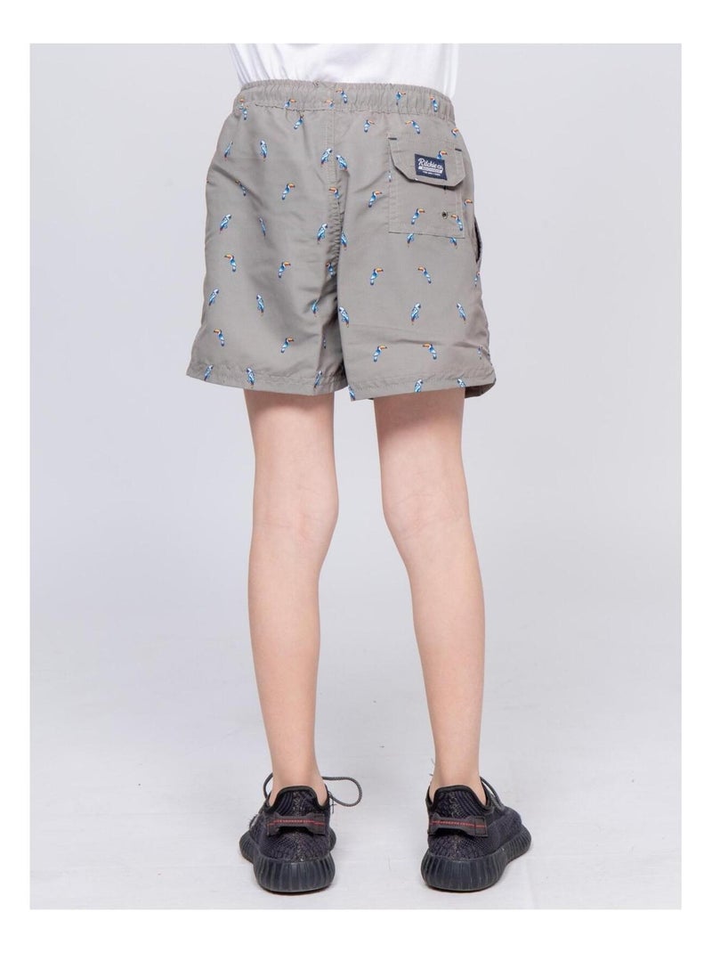 Short de bain GAZOLE garçon Kaki - Kiabi