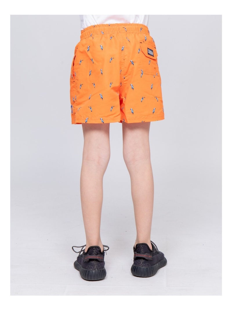 Short de bain GAZOLE garçon Orange - Kiabi