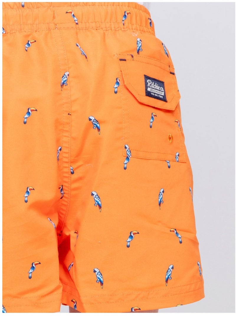 Short de bain GAZOLE garçon Orange - Kiabi