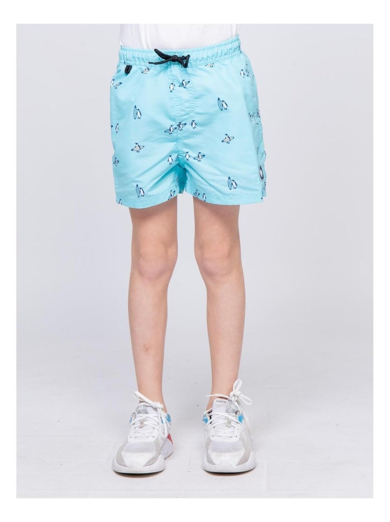 Short de bain GILSON garçon Bleu ciel - Kiabi
