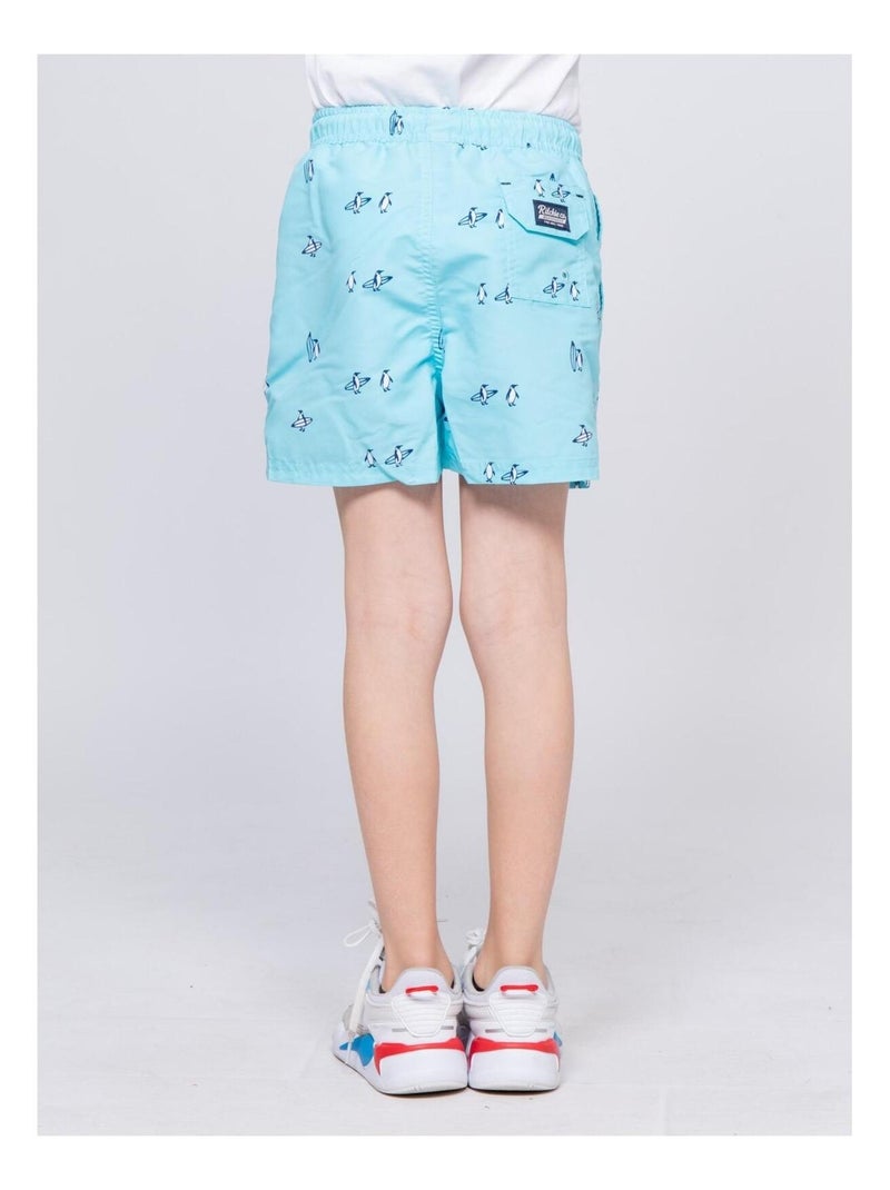 Short de bain GILSON garçon Bleu ciel - Kiabi