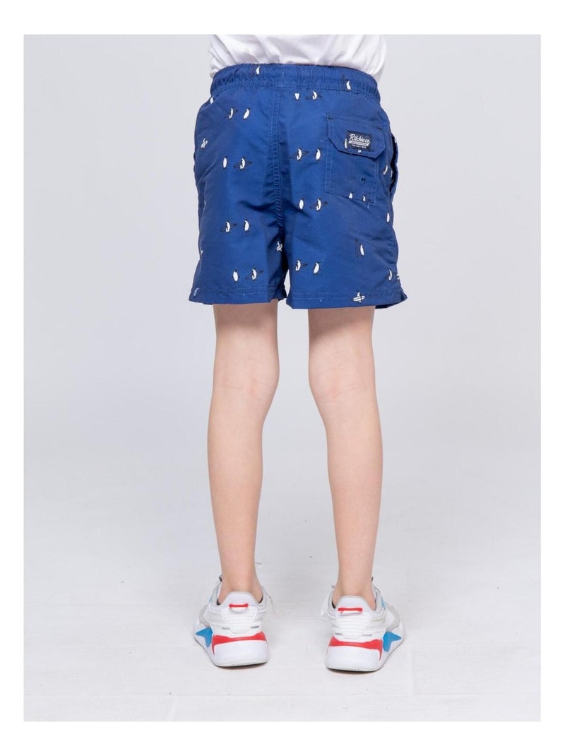 Short de bain GILSON garçon Bleu marine - Kiabi